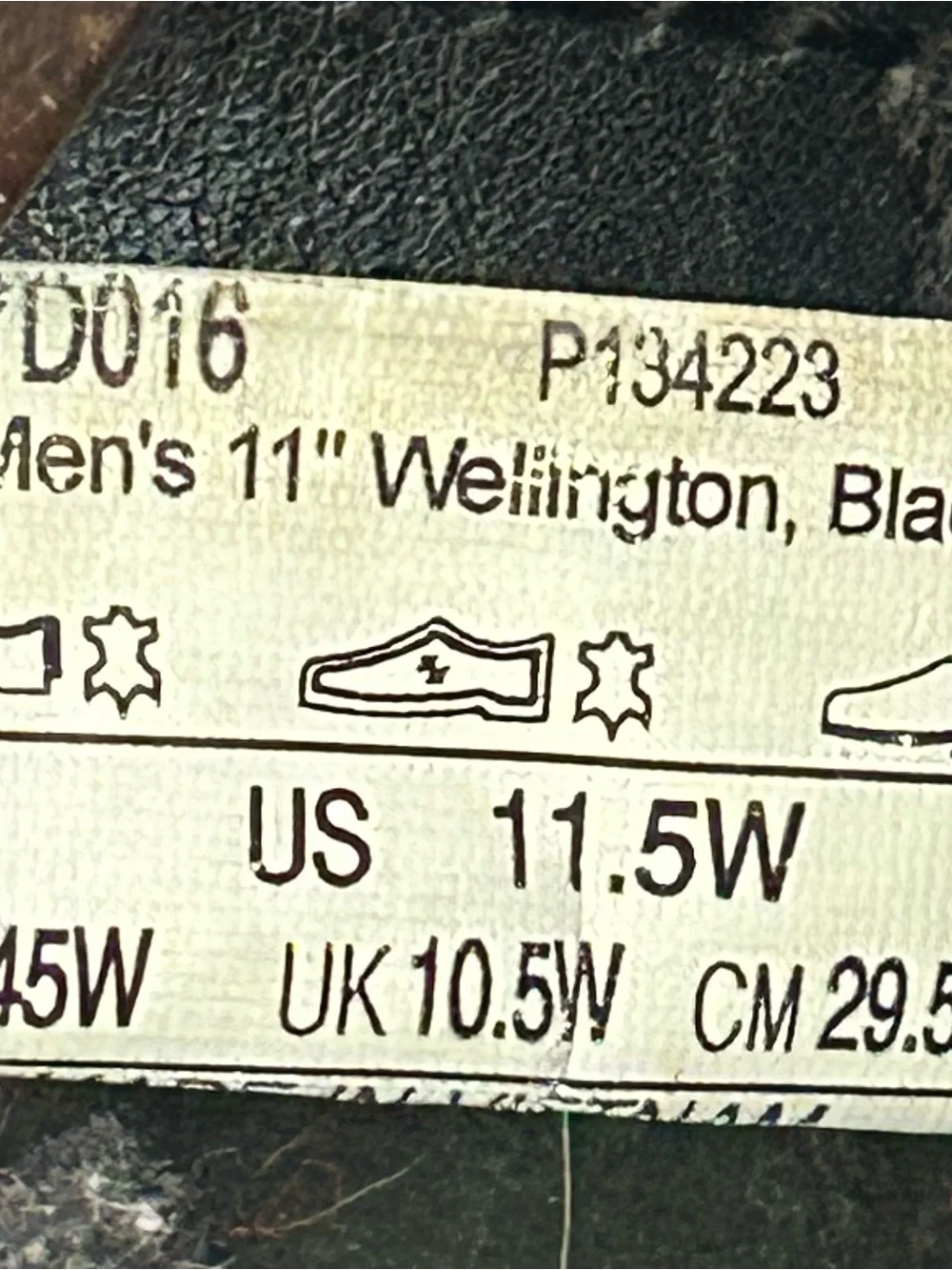 ROCKY Warden Pull-On Wellington Leather Boot, Black, Size 11.5W